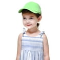 thumbnail image 5 of Kids Boy Girl Baseball Cap Hat Soft Cotton Lightweight Adjustable Size for 2-5 Years Light Green, 5 of 6