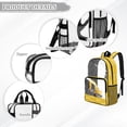 thumbnail image 6 of FKELYI Tractor Yellow Print Clear Backpack for Girls & Boys 17 Inch Kids Backpacks Transprent School Book Bag with Multi-Pockets Casual Daypack for Elementary, 6 of 7