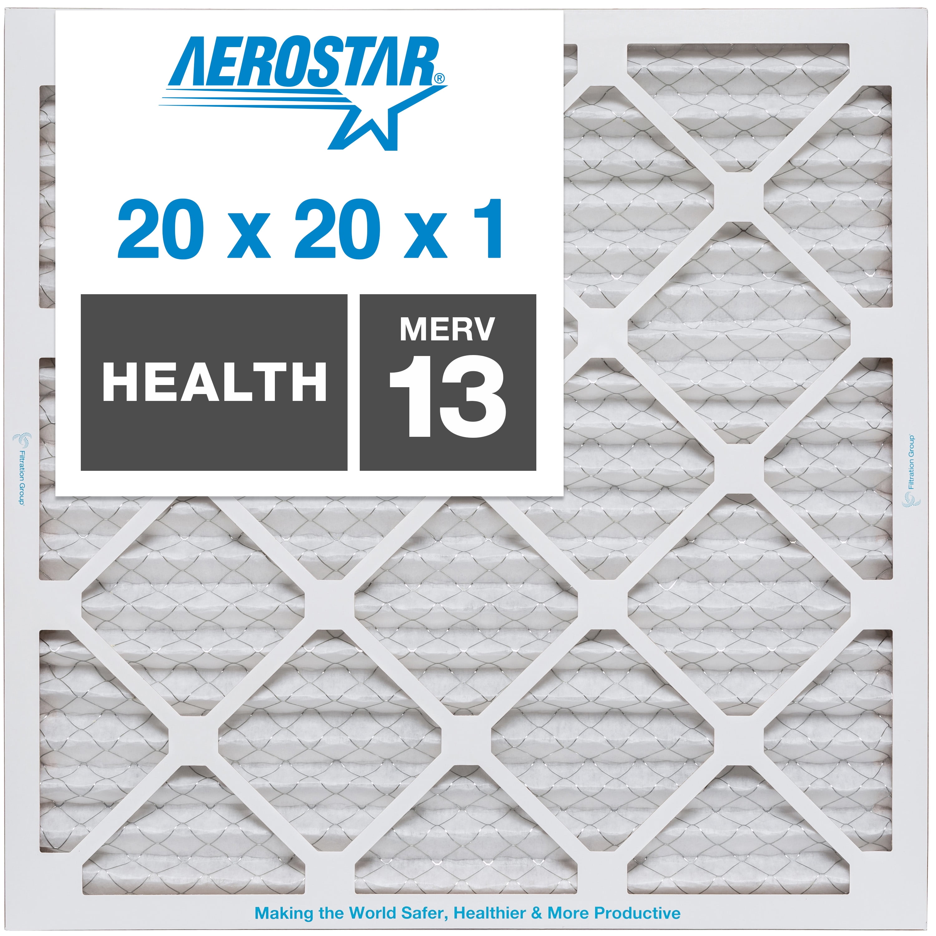 Silver 30x36x1 FilterBuy 30x36x1 MERV 8 Pleated AC Furnace Air Filter, Pack of 6 Filters 