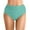Mint Green, variant on Women High Waist Bikini Bottoms - Swim Briefs, Ruched, High Cut, Full Coverage