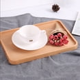 thumbnail image 5 of 1Pcs Dinnerware Flatware Wooden Tray Rectangular Rotundity Japanese Household Water Cup Tea Plate Dinner Plate Wooden Fruit Cake Pizza Plate Kitchen Utensils Set Dinnerware Flatware, 5 of 5