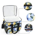 thumbnail image 6 of FORMRS Insulated Cooler Bag 24 Cans Capacity Soft Leakproof Lunch Box with Side Pockets, Cartoon Lemon Leaves, 6 of 7