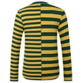 thumbnail image 2 of SSLR Men's Long Sleeve Striped Shirts T shirt Casual Crewneck Cotton Tee Shirts, 2 of 8