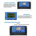 thumbnail image 3 of Controlador de carga solar Abanopi 10 A panel solar actualizado puerto USB regulador inteligente, 3 of 7