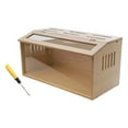 thumbnail image 3 of Caja de cría de pollos, gallinero, jaula transparente para hámster, escondite de madera para codornices, jerbos, reptiles, chinchillas y erizos., 3 of 9