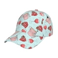 thumbnail image 2 of Baseball Cap, Wine Glass Grape Print Trucker Hats Women Dad Hat For Workouts - Baseball Hat Adjustable Size, 2 of 2