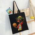 thumbnail image 6 of COMIO Women's Large Capacity Shoulder Bag Party Supplies Hamburger Playing Basketball Fast Food Basketball Player 14.1x15.7in, 6 of 6