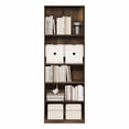 thumbnail image 5 of Furinno JAYA 5-Tier Tall Open Shelf Bookcase 9.5 x 24.6 x 71.1 Amber Pine, 5 of 5