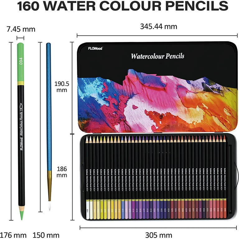 otdair FLOWood 58 Piece Sketching Pencils Art Supplies with Drawing Tools  for Beginners and Artists,Sketching and Drawing Kit with