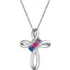 Keepsake Personalized Family Jewelry Hope Birthstone Pendant available in Sterling Silver, 10kt and 14kt Yellow and White Golden