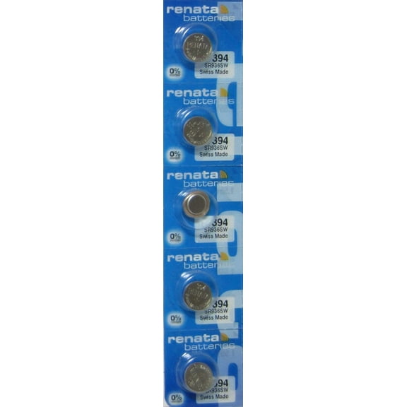 394 Watch battery - Strip of 5 Batteries