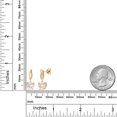 thumbnail image 6 of Gem Stone King 3.57 Ct Rose Rose Quartz G/H Lab Grown Diamond 14K Yellow Gold Earrings, 6 of 6