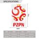 thumbnail image 3 of Bandera de la selección nacional de fútbol de Polonia 02, 31,7 x 45,7 cm, 3 of 5