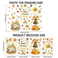 thumbnail image 3 of geerera 4pcs Fall Harvest Window Clings, Autumn Leaves & Pumpkin Wall Decals Set, Removable Vinyl Stickers for Glass, Mirror & Thanksgiving Home Decor, 3 of 6