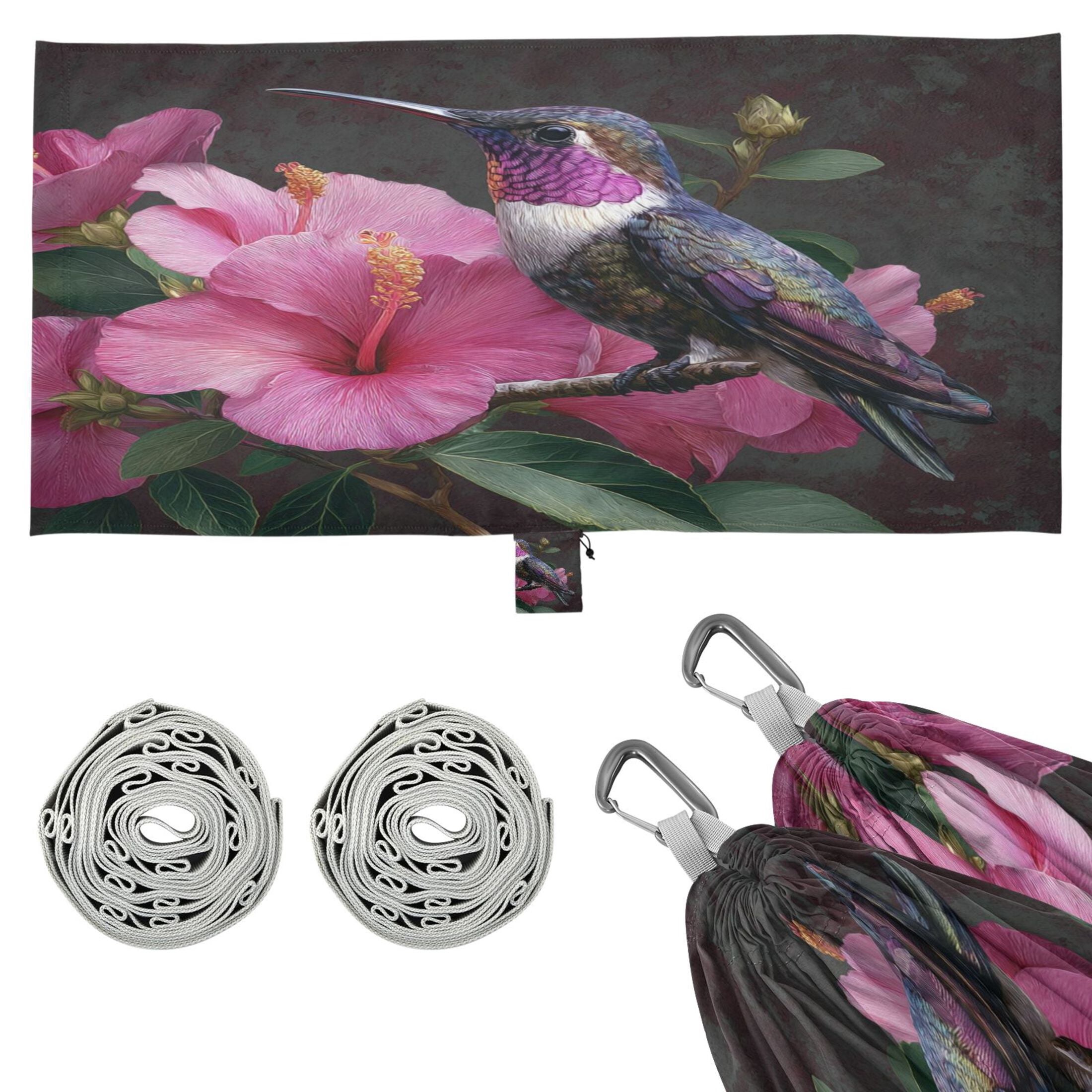 Hanging Hammock Portable Travel Camping For Outdooor Beach Camping Hiking A Beautiful Hummingbird