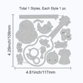 thumbnail image 6 of Woman Ukulele Cutting Dies Flowers Carbon Steel Die Cuts DIY Crafting Embossing Stencil Template, 6 of 8