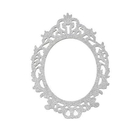 Glitter Antique Style Wooden Oval Frame, 11-3/4-Inch