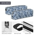 thumbnail image 4 of Honeii Blue Paisley Pattern Vintage Pattern Pencil Case, Pencil Pouch, Pencil Case Small, Pencil Pouch Aesthetic, PVC Pencil Pouch, Pencil Bag, Makeup Pouch, 4 of 7