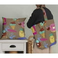 thumbnail image 5 of Soimoi Brown Velvet Fabric Beech & Fun Party Printed Craft Fabric by the Yard 58 Inch Wide, 5 of 5