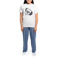 thumbnail image 4 of CafePress - Shih Tzu Sweetie Women's Light Pajamas - Women's Short Sleeve Print T-Shirt and Pants Light Cotton Pajama Set, 4 of 7