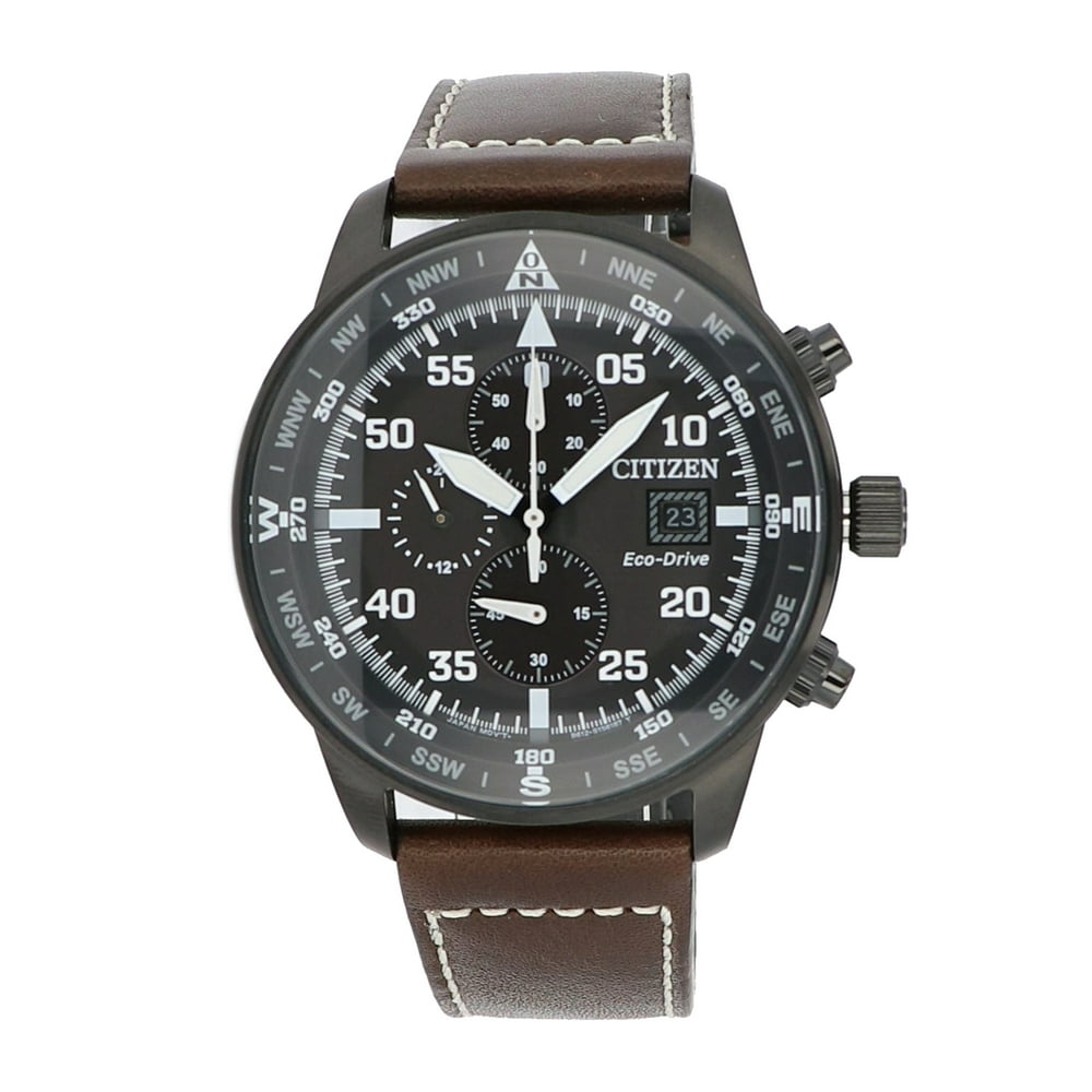 CITIZEN - Citizen Men's Eco-Drive Chronograph Black Strap Watch - Walmart.com - Walmart.com