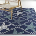 thumbnail image 5 of Balta Endre Nautical Starfish Indoor/Outdoor Area Rug 5'3" x 7' - Dark Blue, 5 of 5
