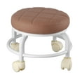 thumbnail image 1 of Round Wheel Stool,Rolling Ottoman High Density Low Rolling Stool Footrest Stool User-Friendly Design, 1 of 10