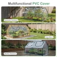 thumbnail image 6 of Aoodor 6 ft. x 3 ft. x 3 ft. Mini Greenhouse with 2 Zipper Doors, Water Resistant UV Protected for Flowers, vegetables and herbs - Transparent, 6 of 8