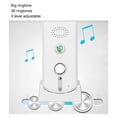 thumbnail image 6 of M Buder 2 Way Voice Intercom System for Home Elderly Care, Voice Activated Hands-Free Wireless Pager Communication, 3280ft/1000m Range, White, 4.57 inches / 11.6 cm, 6 of 9