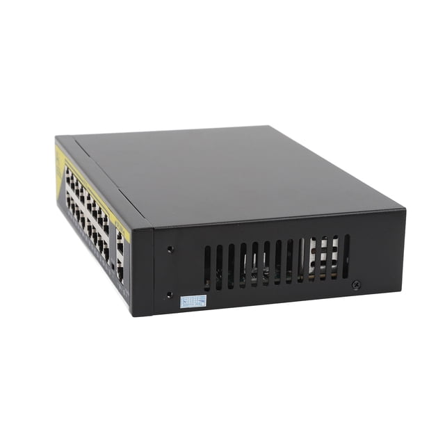 18 Port POE Switch Monitoring Excellent Heat Dissipation Noiseless Metal Shell Gigabit Ethernet Switch AC110 To 240V Extensive Transmission Distance
