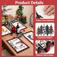 thumbnail image 3 of Christmas Plaid Placemats Set of 4 Farmhouse Dining Table Mats Washable Christmas Tree Place Mat Cotton Blended Xmas Placemats for Winter Holiday Party Holiday Table Decoration(12x18 Inch), 3 of 6