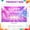 2A, variant on Disco Theme Banner Glittery Design Birthday Party Display Pink Purple Color Star Pattern Celebration Backdrop for Birthday Celebration Disco Party Photo Shoot