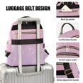 thumbnail image 4 of JIALIOU Mini Backpack Purse for Women Quilted Casual Daypack Small Travel Shoulder Bag, Glittering Purple Pink, 4 of 7