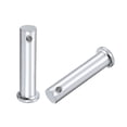 thumbnail image 4 of Single Hole Clevis Pins -10mm x 45mm Flat Head Zinc-Plating Solid Steel Link Hinge Pin 12Pcs, 4 of 5