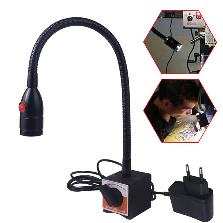 Flexible inspection lamp, 6 Watt LED + 1 LED headlight