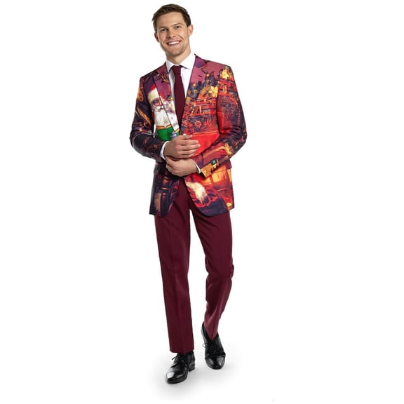 OppoSuits Men's Suits Classic Clause - US 40 Red