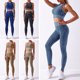 thumbnail image 1 of TFixol Traje de yoga para mujer Patrón de serpiente Cintura alta sin costuras de secado rápido, 1 of 8