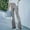 *Grey, variant on TXGREN pants for women trendy women's pants Spring And Summer Women's Solid Color High Waist Slim Slim Bell Bottoms Corduroy Elastic Waist Casual Pants pants for women work casual Brown+L