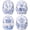 Style A, variant on 200PCS Blue Floral Cupcake Liners Chinoiserie White Blue Flower Butterfly Muffin Liners Paper Baking Cups Cupcake Wrappers for Wedding Bridal Baby Shower Birthday Party Cake Decorations