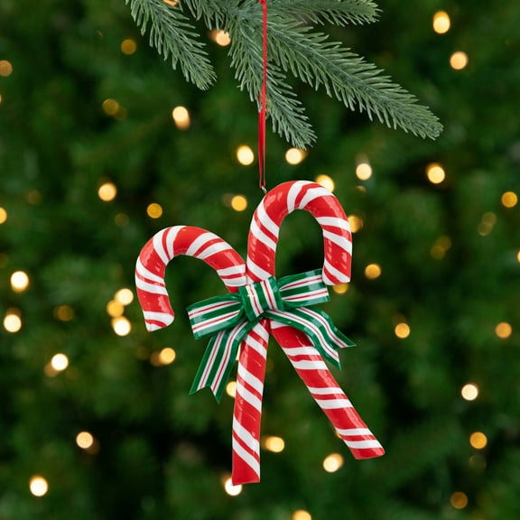 Northlight Candy Cane Christmas Ornament - 5.25" - Red and White