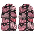 thumbnail image 3 of LAKIMCT Hearts Texture Valentines Day Car Seat Covers Vehicle Front Seat Covers Universal Fit Seat Protector, 3 of 9
