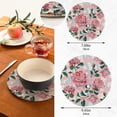 thumbnail image 3 of FREEAMG Rose Round Trivets Pot Holders 2 Pcs, Heat Resistant Cotton Thread Weave Trivets for Hot Dishes, Cooking, Baking, Farmhouse, Kitchen Decor, 3 of 7