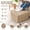Light Coffee, variant on Round Square Pouf Ottoman Foot Rest – Lightweight Modern Footstool with Plush Foam Filling, Cozy Living Room Accent, 20x20x14 Inch Gray