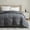 Grey, variant on EBNJM Quilted Down Alternative Comforter, Ultra Soft all season Comforter Duvet Insert (King,Black/Grey)