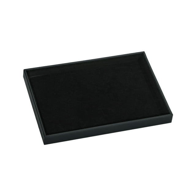 Baohd Exquisite Craft And Scratch-proof Showcase Jewelry Trays For Bangles And Watch Black 1Set