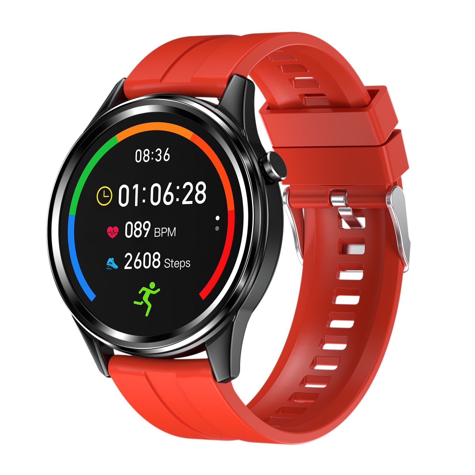 amlbb Smart Watch Wireless Sport Heart Rate Monitoring IP68 Waterproof Call Reminder APP Alarm