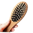thumbnail image 3 of Juego de peine de madera y cepillo masajeador del cuero cabelludo para desenredar suavemente el cabello y revitalizar el cuero cabelludo., 3 of 5