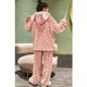 thumbnail image 4 of Conjunto de ropa de dormir de terciopelo Coral grueso para mujer, pijama de franela de felpa, ropa de casa de dibujos animados para niñas lindas, conjunto de aislamiento, Invierno, 4 of 5