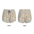 thumbnail image 6 of Sigee Famous Places for Women's Athletic Shorts High Waisted Running Shorts Pocket Sporty Short Gym Elastic Workout ShortsMedium, 6 of 9