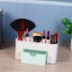 thumbnail image 4 of Escritorio 6 Rejilla Organizador de maquillaje Almacenamiento Cosmético Cajón Estuche (Verde claro) Tmvgtek Para estrenar, 4 of 6